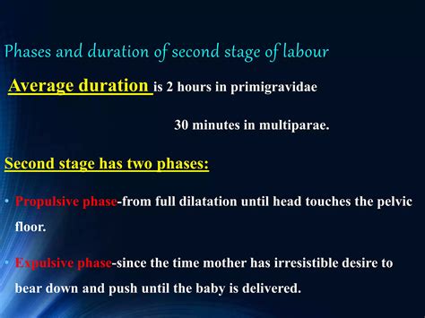 Physiology and Mangement of 2nd stage labour | PPTX