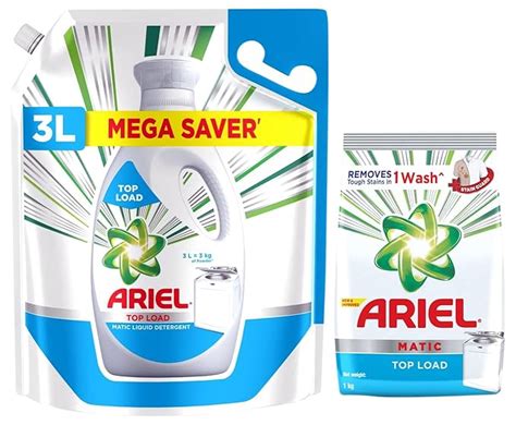 Ariel Top Load Matic Liquid Detergent 3Ltr & Ariel Matic Top Load ...