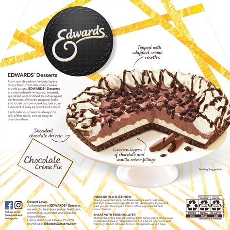 EDWARDS® Chocolate Crème Pie – Edwards Desserts