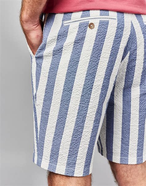 Seersucker Shorts - Blue