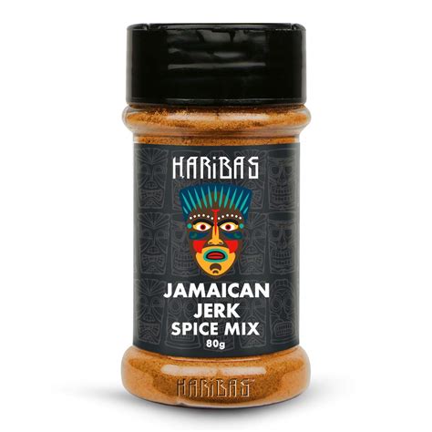 HARIBAS Jamaican Jerk Spice Mix Seasoning Powder 80G - Vegetarian ...