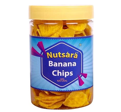 Buy Yellow Banana Chips Made in Coconut Oil 250g Online from Nutsara at ...