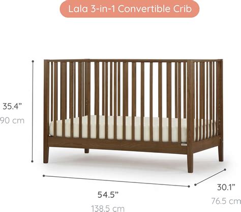 Dadada New! LaLa 3-in-1 Convertible Crib- Converts to India | Ubuy