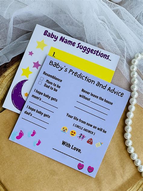 Baby Name Suggestion and Baby Prediction and Advice Cards – The Decor Cycle