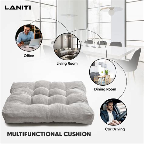 Tufted Extra Large Floor Pillows seating for adults, Soft 24" x 24 ...