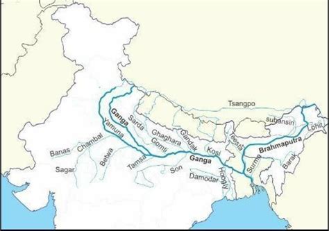 make a list of all the tributaries that join the Ganga from the north ...