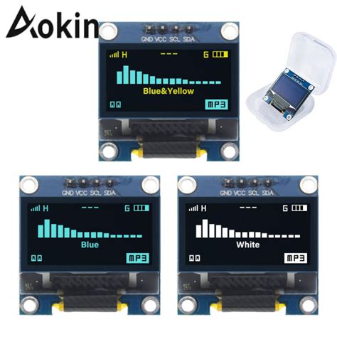 Arduino Oled Screen 0.96 Inch OLED Display Module - I2C 128x64 Blue ...