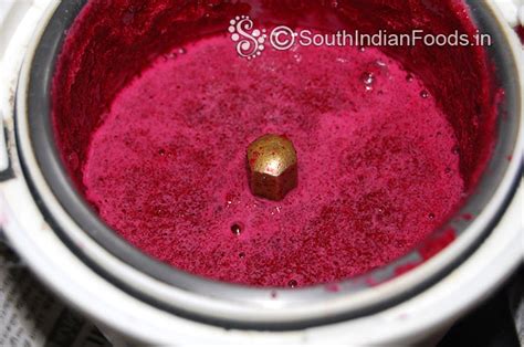 Healthy Beetroot Dosa-How to make-Step by step photos