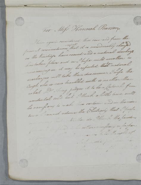 The Cullen Project | [ID:4809] From: Dr William Cullen (Professor Cullen) / To: Mrs Jane Pearson ...