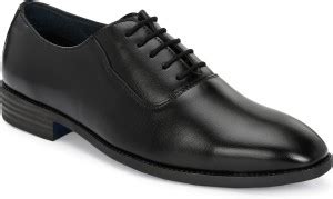 House of Pataudi Men Black Faux Leather Formal Lace Up Derby Derby For ...