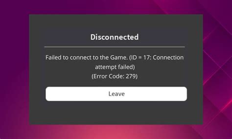 Image result for How to Fix Error Code 279 Roblox Windows 1.0