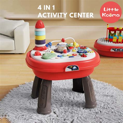 4-In-1 Multi-Functional Baby Activity Center & Toddler Play Table For 1 ...