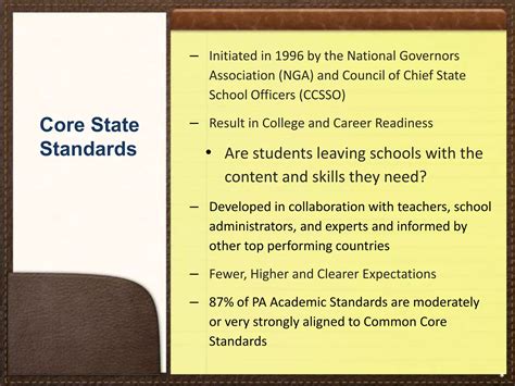 Introduction to ELA/Literacy PA Core Standards, Grades 9-12 | PPT