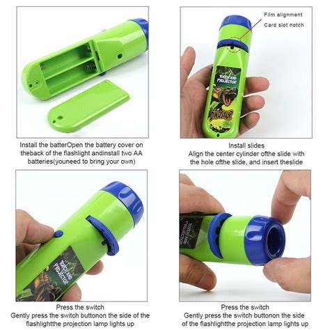 Buy Kids Flashlight Storybook Torch HD Animation Cartoon Early ...