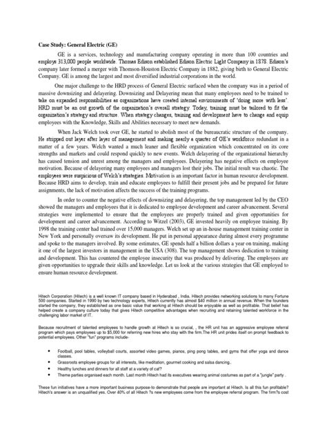 Image result for HR Case Study Examples