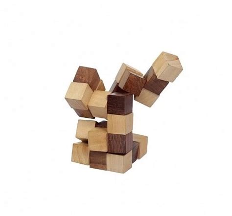 Shop Desi Toys Snake Cube Puzzle Ghan Akar Brain Teaser Game for Kids ...