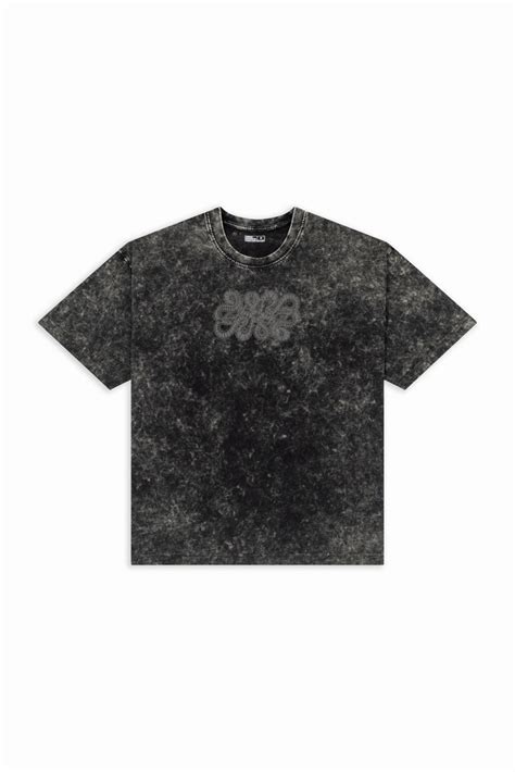Buy Tail Eater Black Acid Wash Oversized Fit T-Shirt Online – Urban Monkey®