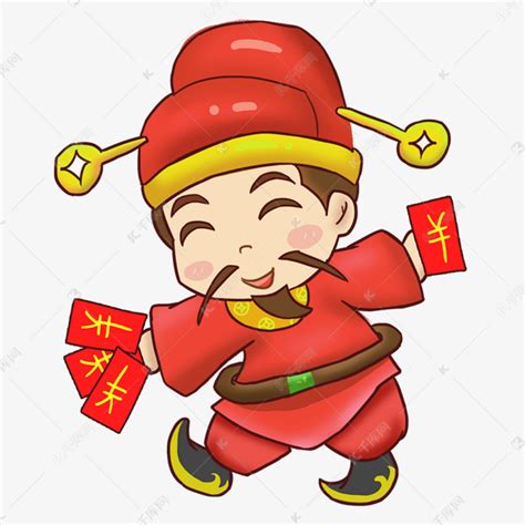 财神爷2019年发红包恭喜发财素材图片免费下载-千库网