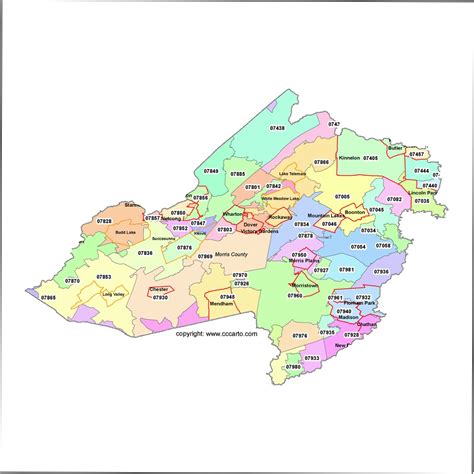 Nj County Map With Zip Codes