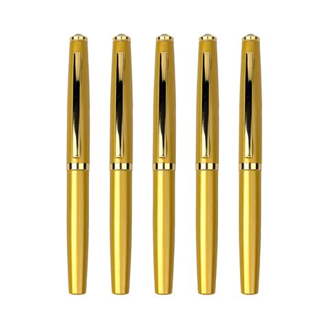 Elysian Preciosa Metal Roller Pen - Golden Pearl Finish – Signac Pens