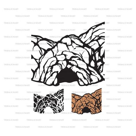 Rock Cave. Cut Files for Cricut. Clip Art Silhouette eps - Etsy India