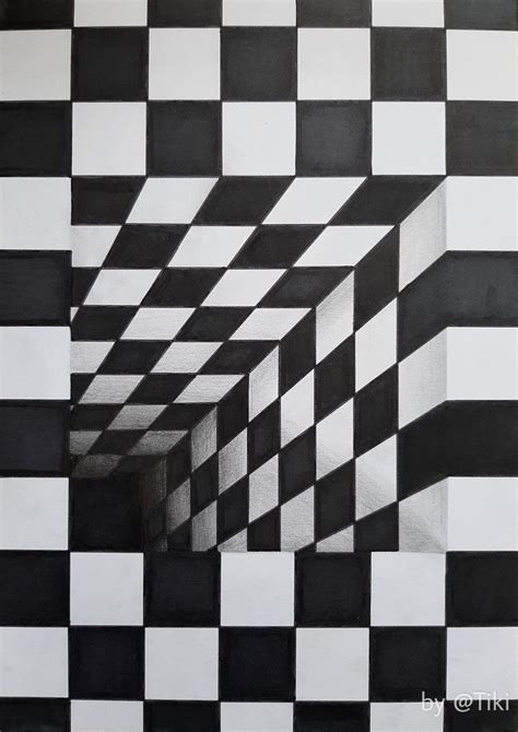 Optical Illusion Painting - Contemporary Art