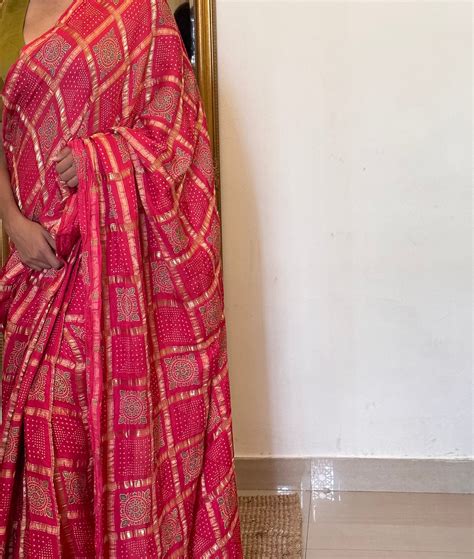 Pink Gharchola Saree – Spun & Woven