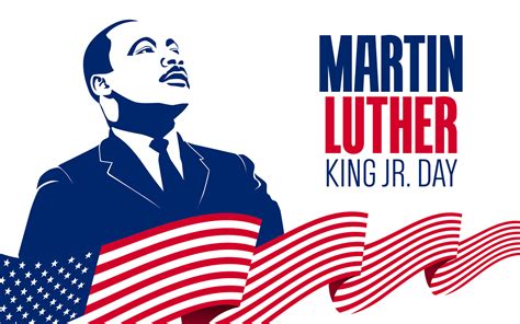 Martin Luther King Jr Day., Vector illustrations, typography greeting ...