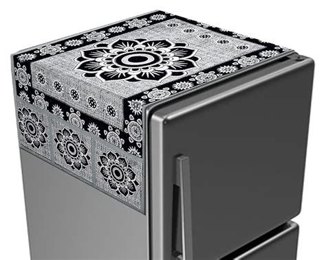 Kuber Industries Rangoli Print Fridge Cover With Side Pockets|Fridge ...