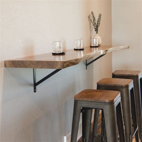 The live edge walnut floating bar table d ygsdt3i – Artofit