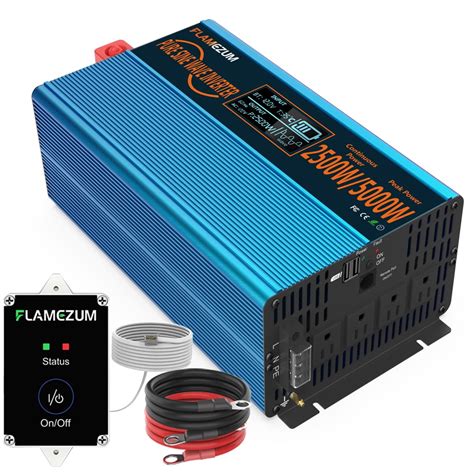 Buy FLAMEZUM 2500 Watts 5000 Watts Pure Sine Wave Power Inverters That ...