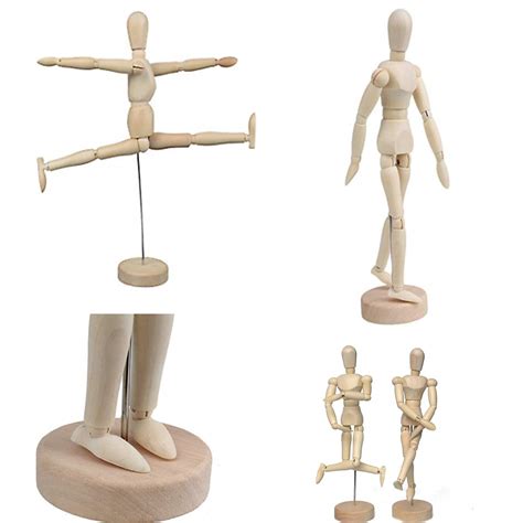 Artist Wooden Manikin Mannequin Sketching Lay Figure Drawing Model Aid ...