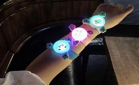Crazo Fashion Kids LED Light Rakhi Spinning Bracelet Slap Band ...