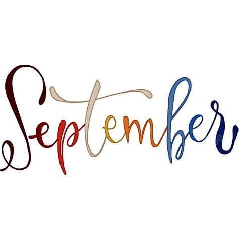 September Lettering, September, September Handwritting, Hello September ...