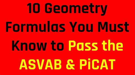 Image result for ASVAB Math Formulas
