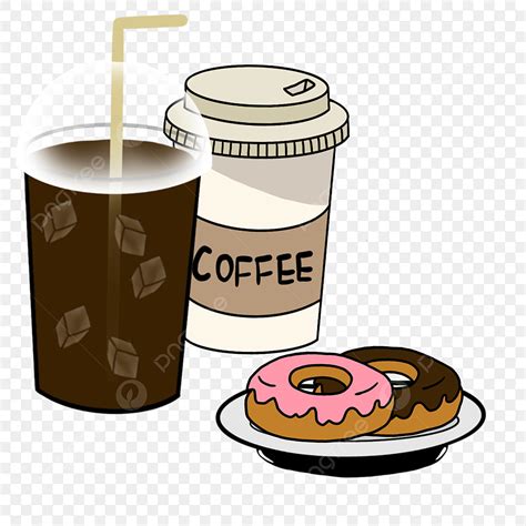 Donuts And Coffee Clipart
