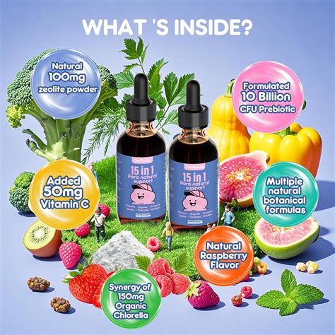 Parasite Cleanse for Humans & Kids,Parasite Cleanse for Children,Zeolite Detox Liquid Drops