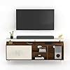 BLUEWUD Skiddo Engineered Wood TV Entertainment Unit Set Top Box Stand ...