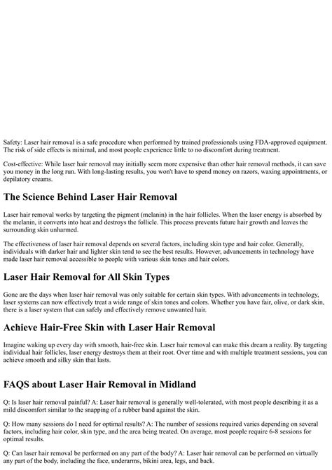 PPT - Say Hello to Smooth Skin: Laser Hair Removal in Spanish Oaks ...