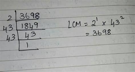 3698 ka lcm kaise krenge - Brainly.in