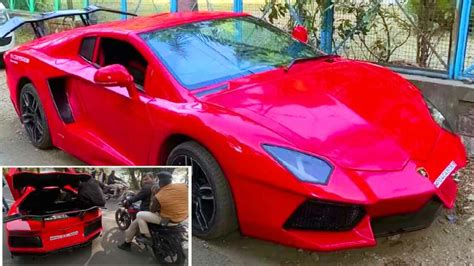 Honda Civic-Based Handmade Lamborghini Impresses MP Police » Car Blog India
