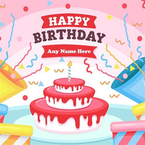 Birthday Cake Double Layer With Name