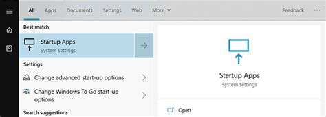 Image result for Win 10 Startup Programs