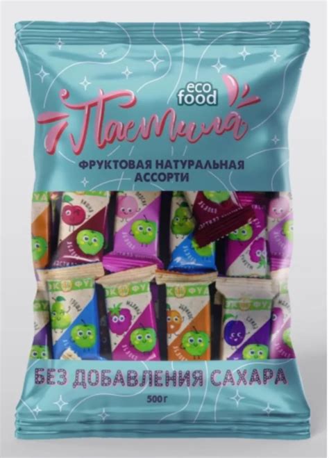 Пастила фруктовая Ecofood натуральная, ассорти | отзывы