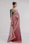 Buy Multi Color Silk, Satin Sequins Textured Saree Set With Kadhwa ...
