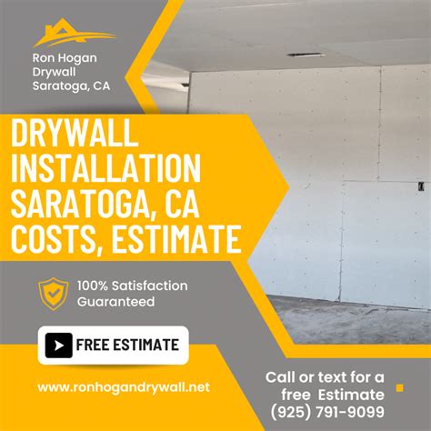 Drywall Installation Saratoga, CA Costs, Estimate Saratoga – Ron Hogan ...
