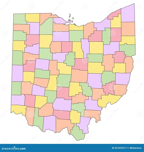 County Map Ohio
