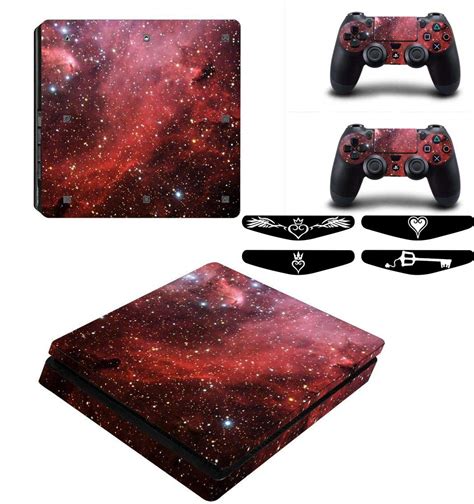 Elton Red Star Space Theme 3M Skin Sticker Cover for PS4 Slim Console ...
