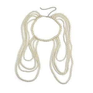 Buy Cerun 1 Pcs Premium elegant Faux Pearl Shoulder Harness Body Chain ...