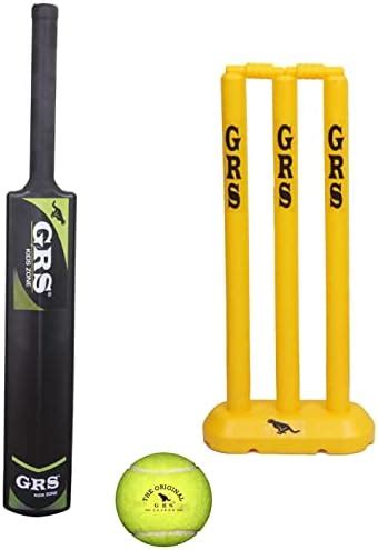 GRS® Super Kids Zone Popular Willow Wooden Cricket Kit for Kids (Size 3 ...